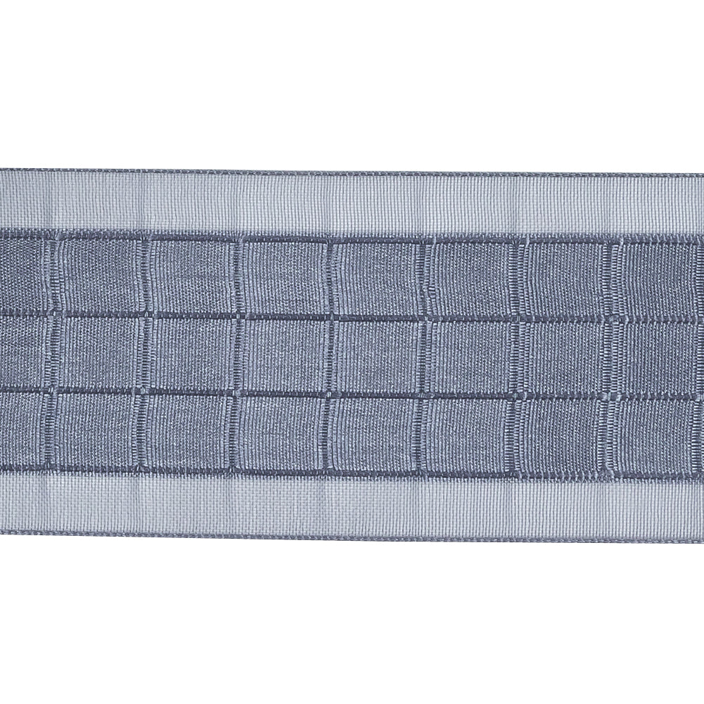 Gray Squares and Sheer Borders Ribbon - 36mm