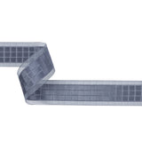 Gray Squares and Sheer Borders Ribbon - 36mm