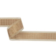 Beige Squares and Sheer Borders Ribbon - 36mm
