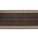 Brown Squares and Sheer Borders Ribbon - 36mm