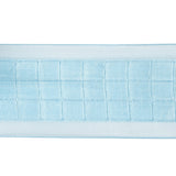 Baby Blue Squares and Sheer Borders Ribbon - 36mm