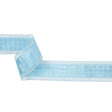 Baby Blue Squares and Sheer Borders Ribbon - 36mm