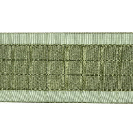 Moss Squares and Sheer Borders Ribbon - 36mm