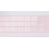 Baby Pink Squares and Sheer Borders Ribbon - 36mm