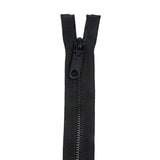 Milly Black T5 Open End Metal Zipper - 36"