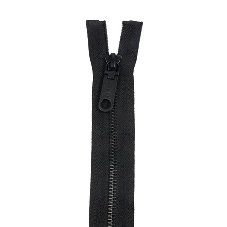 Milly Black T5 Open End Metal Zipper - 36"