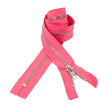 Dusty Coral and Silver T5 Closed End Metal Zipper - 36"