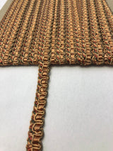 Orange Native Decorative Scroll Style Braid Gimp Trim - Orange Native Decorative Scroll Style, Half Inch Width (10 Yards)