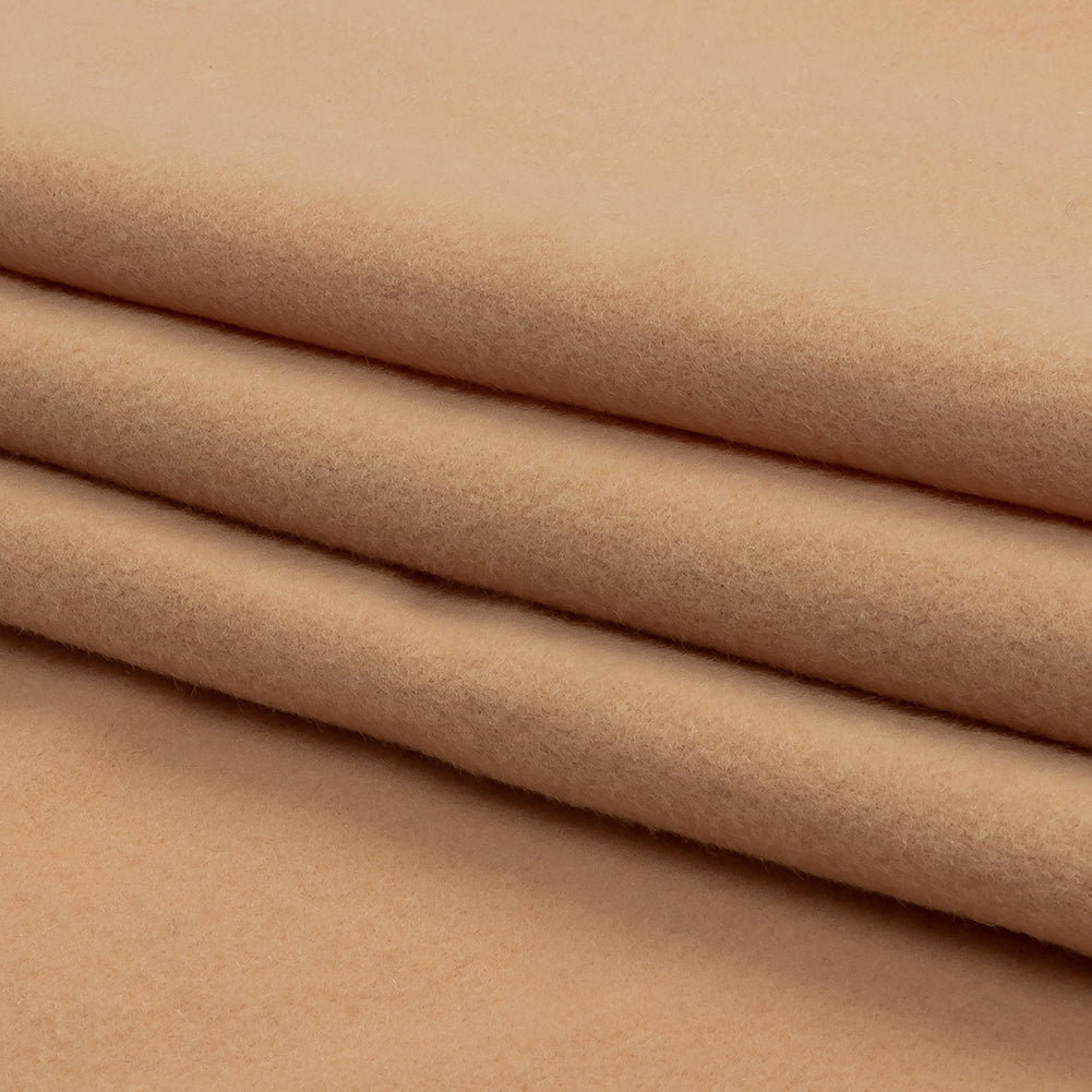 Wool and Cashmere Coating Made in Italy - Beige - Alberini Collection