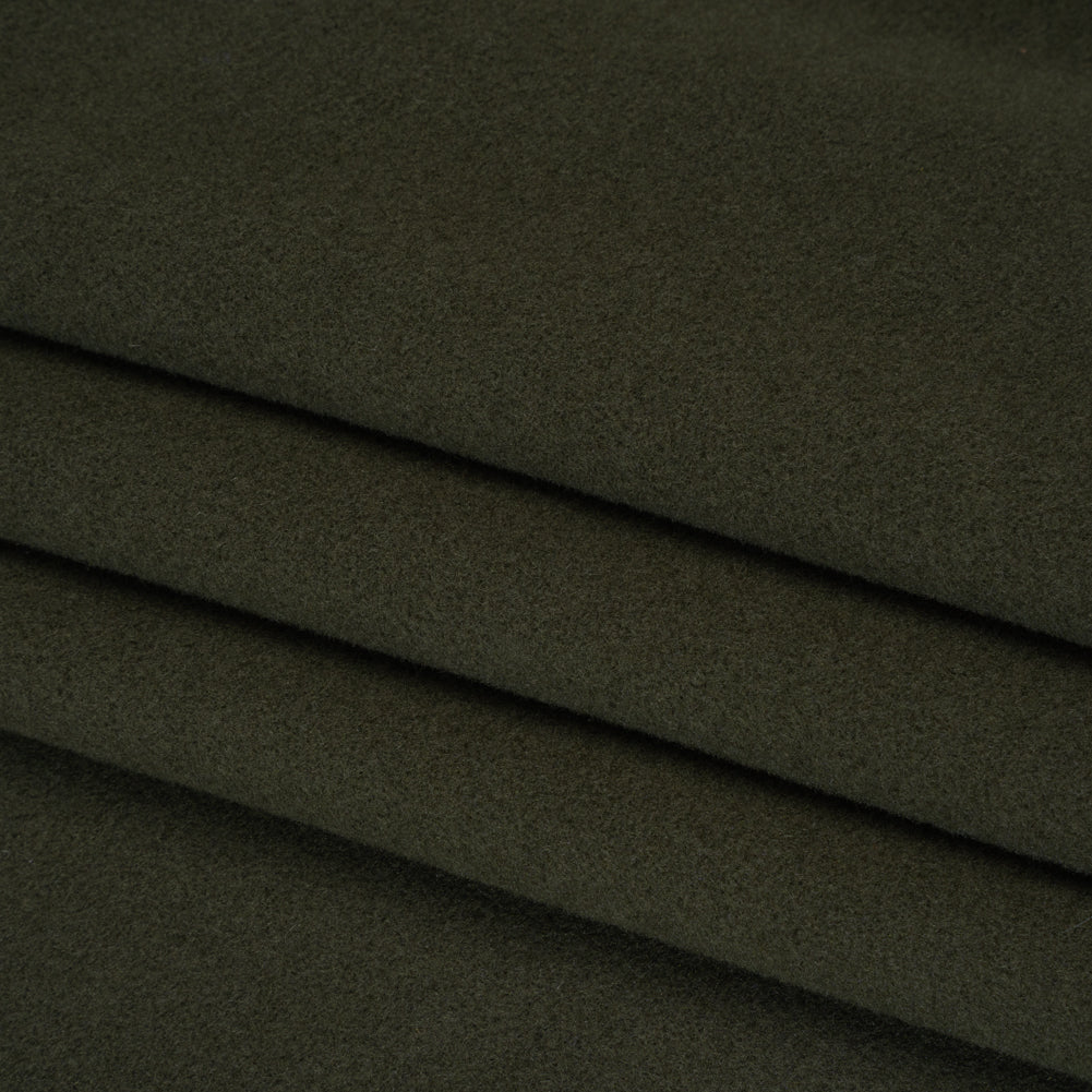 Wool and Cashmere Coating Made in Italy - Olive - Alberini Collection