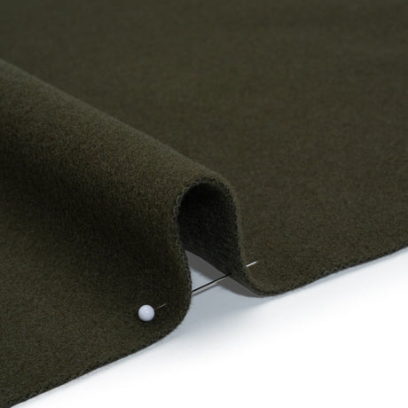 Wool and Cashmere Coating Made in Italy - Olive - Alberini Collection