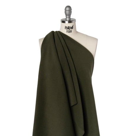 Wool and Cashmere Coating Made in Italy - Olive - Alberini Collection