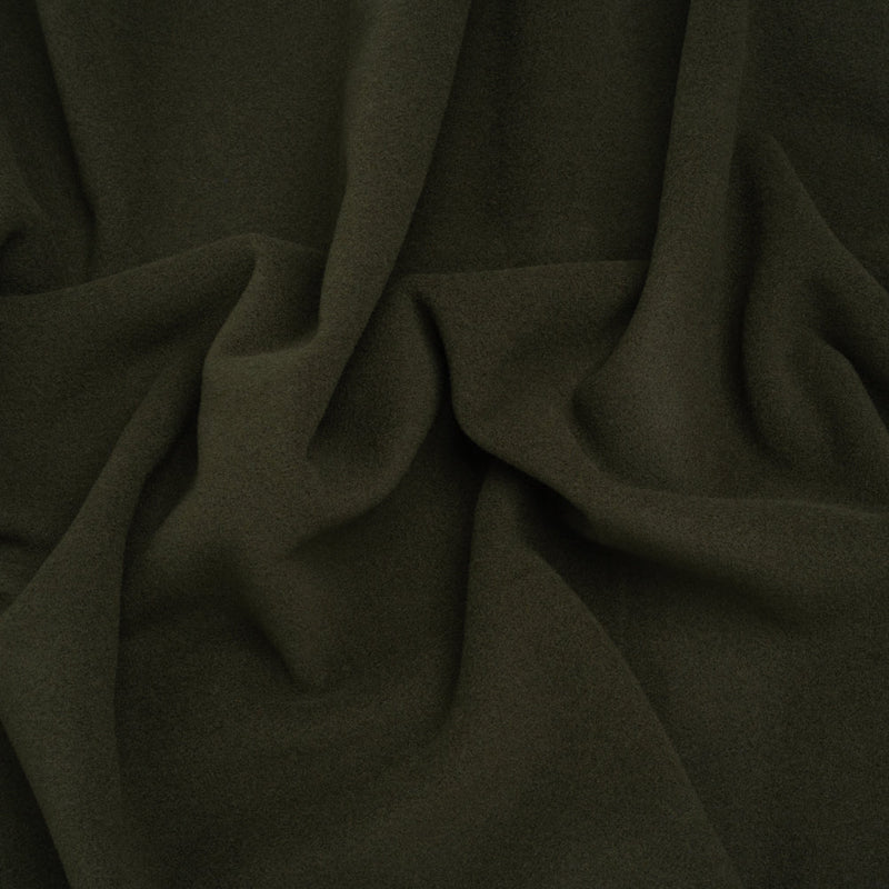 Wool and Cashmere Coating Made in Italy - Olive - Alberini Collection