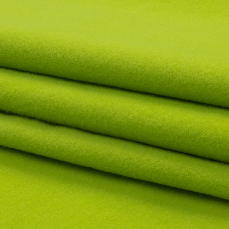 Wool and Cashmere Coating Made in Italy - Lime - Alberini Collection