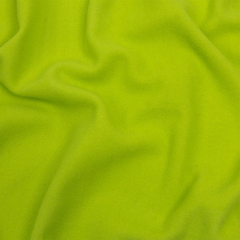 Wool and Cashmere Coating Made in Italy - Lime - Alberini Collection