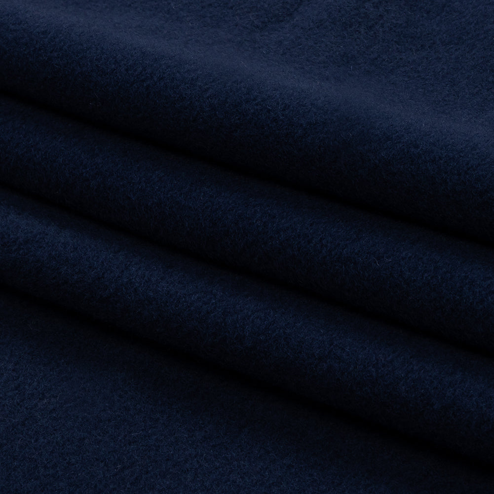 Wool and Cashmere Coating Made in Italy - Navy - Alberini Collection
