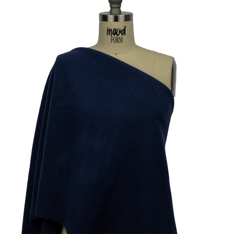 Wool and Cashmere Coating Made in Italy - Navy - Alberini Collection
