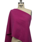 Wool and Cashmere Coating Made in Italy - Rose Violet - Alberini Collection