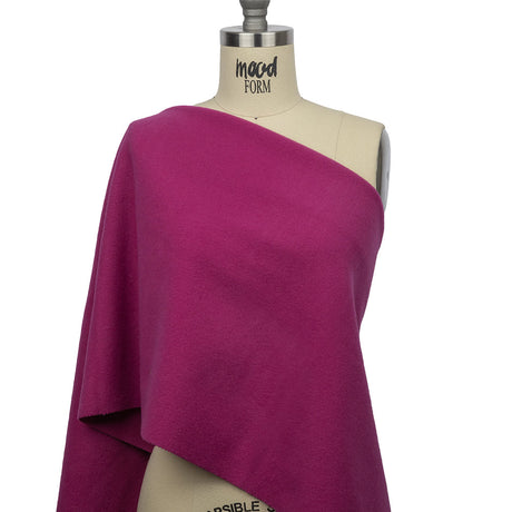 Wool and Cashmere Coating Made in Italy - Rose Violet - Alberini Collection