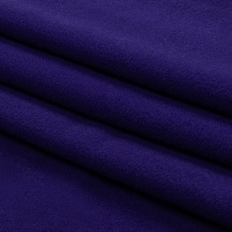 Wool and Cashmere Coating Made in Italy - Blue Violet - Alberini Collection