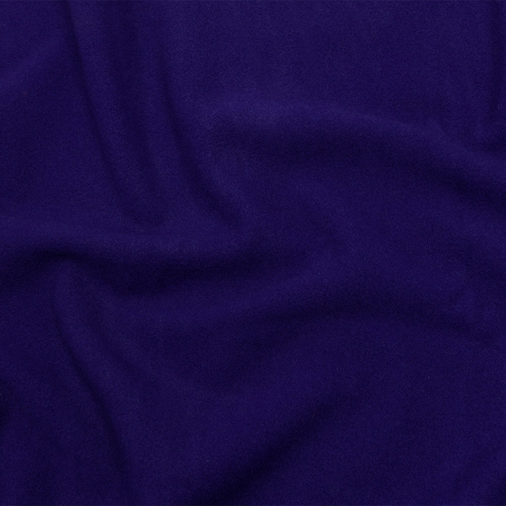 Wool and Cashmere Coating Made in Italy - Blue Violet - Alberini Collection