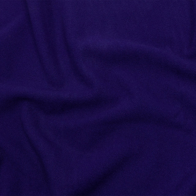Wool and Cashmere Coating Made in Italy - Blue Violet - Alberini Collection
