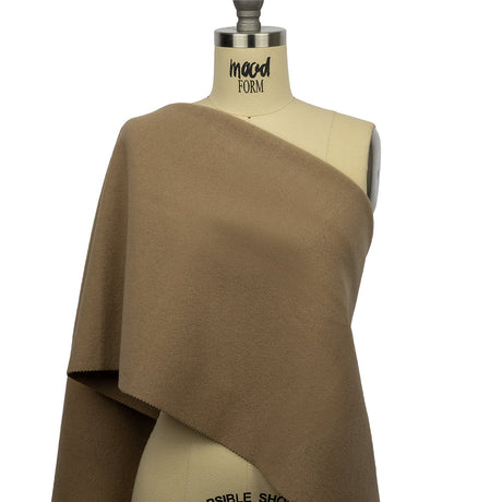 Wool and Cashmere Coating Made in Italy - Camel - Alberini Collection