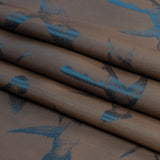 Hummingbirds Jacquard Lining - Blue and Beige Bi-Color