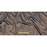 Hummingbirds Jacquard Lining - Blue and Beige Bi-Color