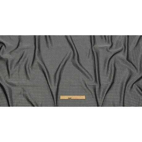 Houndstooth Jacquard Lining - Gray and Charcoal Bi-Color