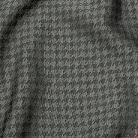 Houndstooth Jacquard Lining - Gray and Charcoal Bi-Color