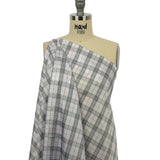 White, Black and Red Plaid Lining