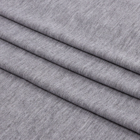 Heathered Gray Stretch Rayon Jersey