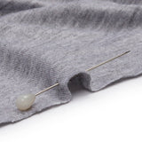Heathered Gray Stretch Rayon Jersey