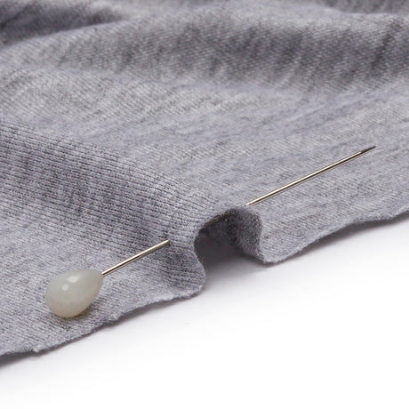 Heathered Gray Stretch Rayon Jersey