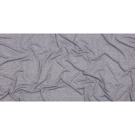 Heathered Gray Stretch Rayon Jersey