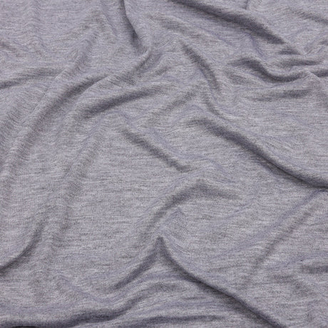 Heathered Gray Stretch Rayon Jersey