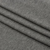 Heathered Gray Stretch Rayon 2x2 Rib Knit