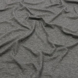 Heathered Gray Stretch Rayon 2x2 Rib Knit