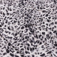 Ivory and Charcoal Wild Spots Stretch Rayon Jersey