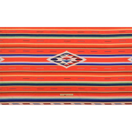 Orange, Yellow and Blue Southwestern Weaving Printed Polyester Woven Panel