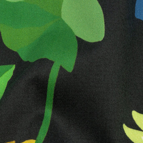 Mood Exclusive Black Highrise Blooms Stretch Cotton Sateen