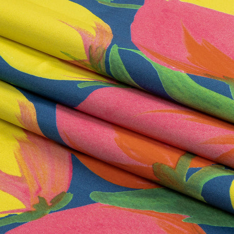 Mood Exclusive Blue Keukenhof Stretch Cotton Sateen