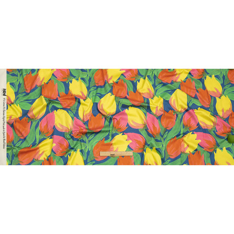 Mood Exclusive Blue Keukenhof Stretch Cotton Sateen
