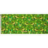 Stretch Cotton Sateen - Green Ornamental Paisleys - Vacation Vibrations Print - Mood Exclusive Groove Collection