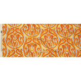 Stretch Cotton Sateen - Orange Ornamental Paisleys - Vacation Vibrations Print - Mood Exclusive Groove Collection