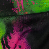 Mood Exclusive Green Street Art Splash Stretch Cotton Sateen