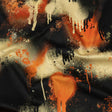 Mood Exclusive Orange Street Art Splash Stretch Cotton Sateen