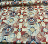 Hot Shot Chenille Upholstery Fabric - Red Blue, 55" Width (By The Yard)