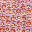 Stretch Cotton Sateen - Lavender, Pink and White Floral - Tulip Twist Print - Mood Exclusive Groove Collection